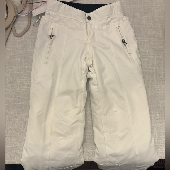 Obermeyer girls white Snow Pants - Picture 1 of 2
